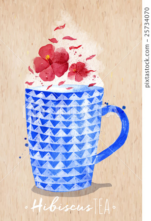 Teacup red tea kraft 25734070
