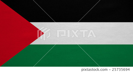 Flag of Palestine real detailed fabric texture Flag of Palestine real detailed fabric texture 25735694