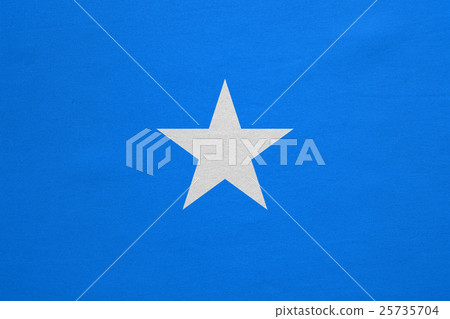 Flag of Somalia real detailed fabric texture 25735704