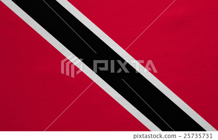 Trinidad and Tobago flag detailed fabric texture Trinidad and Tobago flag detailed fabric texture 25735731
