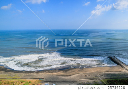 沿海地區的鳥瞰圖與Iwanoshi流程 沿海地區的鳥瞰圖與Iwanoshi流程 25736228