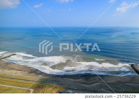 沿海地區的鳥瞰圖與Iwanoshi流程 沿海地區的鳥瞰圖與Iwanoshi流程 25736229