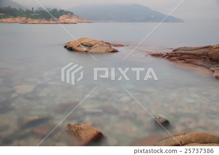 blurred water in shek o,hong kong 25737386