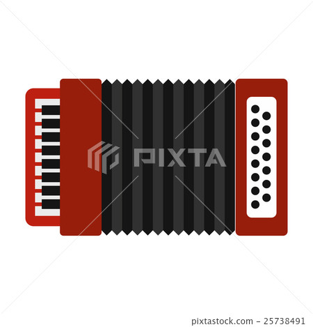 Accordion icon, flat style 25738491