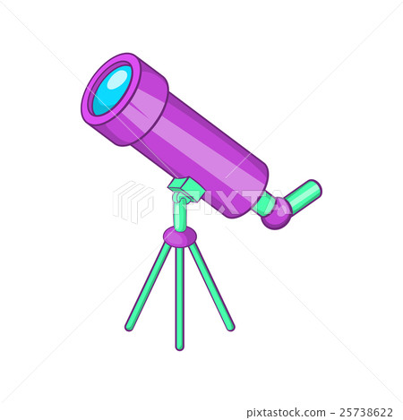 Telescope icon, cartoon style Telescope icon, cartoon style 25738622