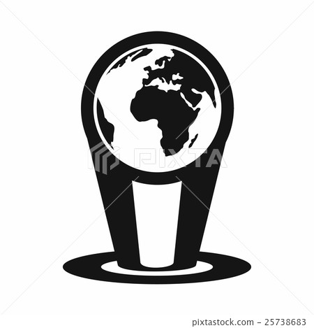 Hologram globe icon, simple style Hologram globe icon, simple style 25738683