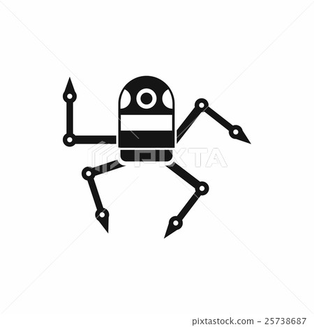 Spider robot icon, simple style Spider robot icon, simple style 25738687