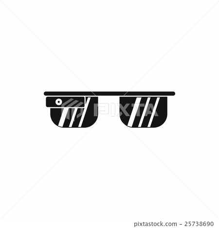 Smart glasses icon, simple style Smart glasses icon, simple style 25738690