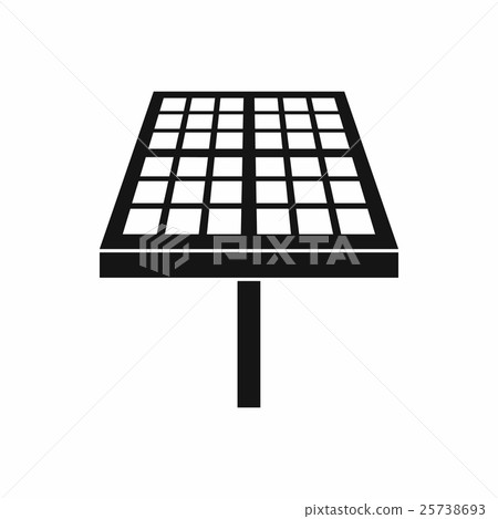 Solar energy panel icon, simple style Solar energy panel icon, simple style 25738693