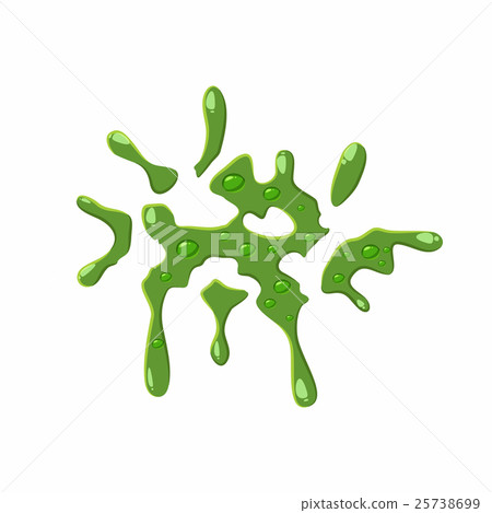 Slime spot isolated on white background Slime spot isolated on white background 25738699