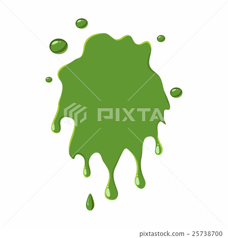 Slime spot isolated on white background Slime spot isolated on white background 25738700