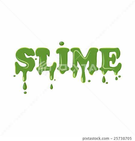 Slime word isolated on white background Slime word isolated on white background 25738705