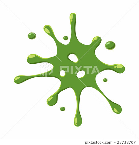 Slime spot isolated on white background Slime spot isolated on white background 25738707