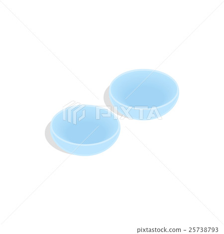 Contact lenses icon, isometric 3d style 25738793
