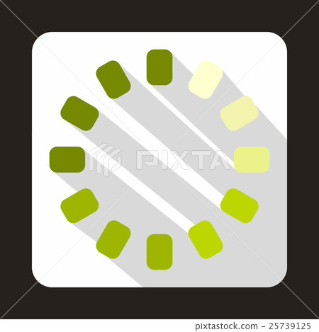 Loading circle icon, flat style Loading circle icon, flat style 25739125