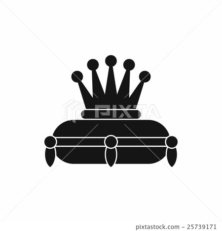 Crown king icon, simple style Crown king icon, simple style 25739171