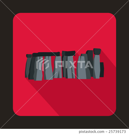 Stonehenge icon in flat style Stonehenge icon in flat style 25739173