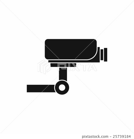 CCTV camera icon, simple style 25739184