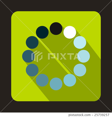 Loading circle icon, flat style Loading circle icon, flat style 25739257