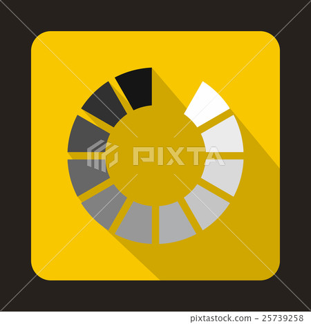 Loading circle icon, flat style Loading circle icon, flat style 25739258