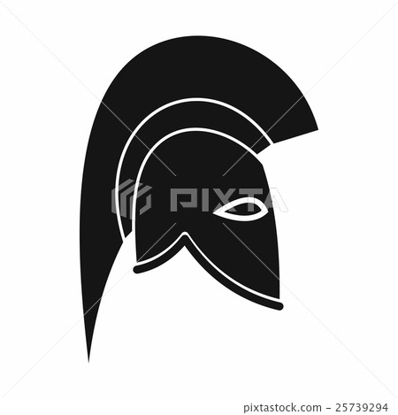 Roman helmet icon, simple style 25739294