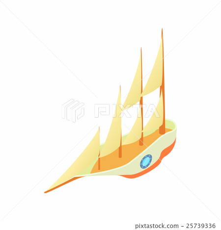 Big yacht icon, cartoon style Big yacht icon, cartoon style 25739336