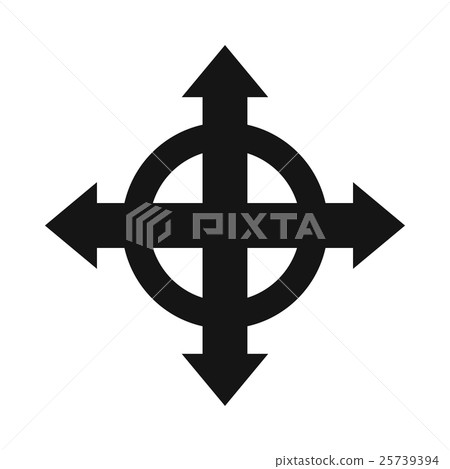 Arrows target icon, simple style Arrows target icon, simple style 25739394