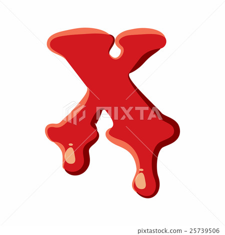 X letter isolated on white background X letter isolated on white background 25739506