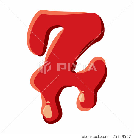 Z letter isolated on white background 25739507