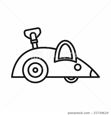 Clockwork mouse icon, outline style 25739629