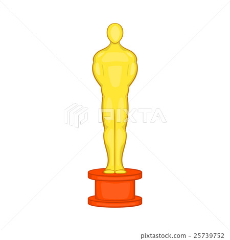 Cinema gold award icon, cartoon style 25739752