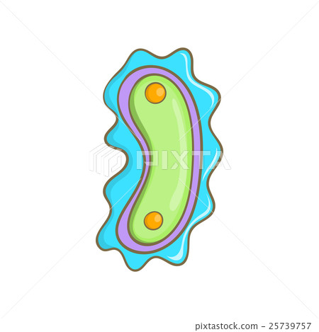 Virus icon in cartoon style 25739757