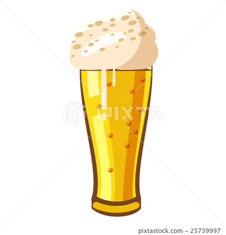 Beer glass icon, cartoon style Beer glass icon, cartoon style 25739997