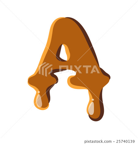 Letter A from caramel icon Letter A from caramel icon 25740139