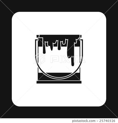 Paint can icon in simple style Paint can icon in simple style 25740316