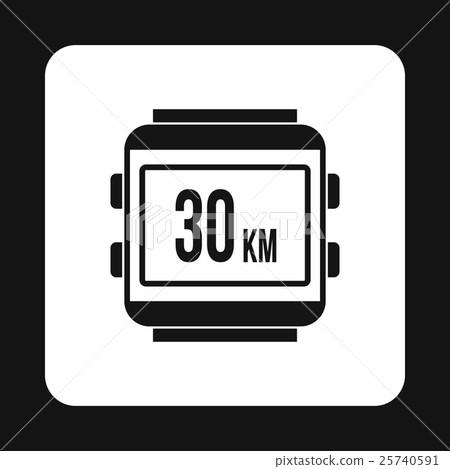 Speedometer for bike icon, simple style Speedometer for bike icon, simple style 25740591