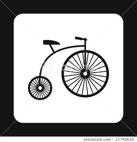 Retro bike icon, simple style 25740639