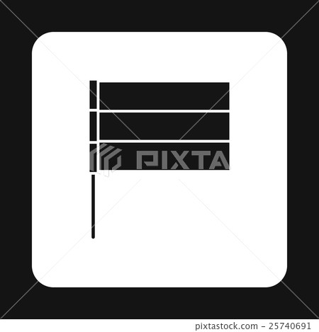 Flag icon in simple style 25740691