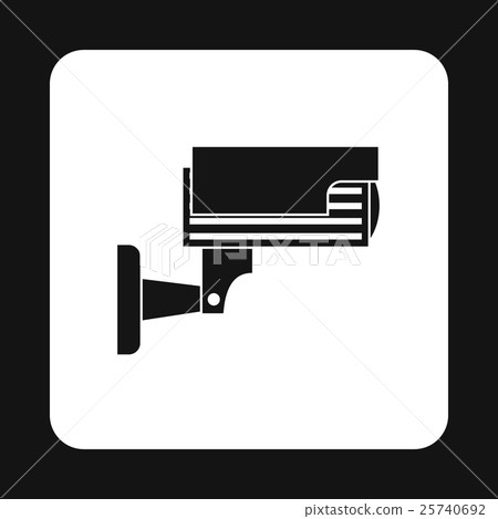 Surveillance camera icon, simple style 25740692