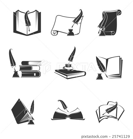 Vector icons of science, study, knowledge 25741129