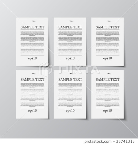 Paper Rectangle Banner Vector. Mock Up. A4. 25741313