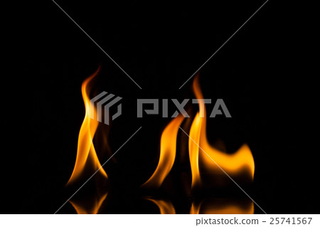 Fire flame on black background, Fire, Flame Fire flame on black background, Fire, Flame 25741567