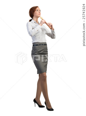 Businesswoman play fife Businesswoman play fife 25741924