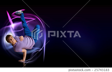 Breakdancer standing on hand 25743183