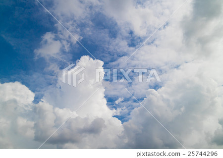Blue sky with clouds 25744296