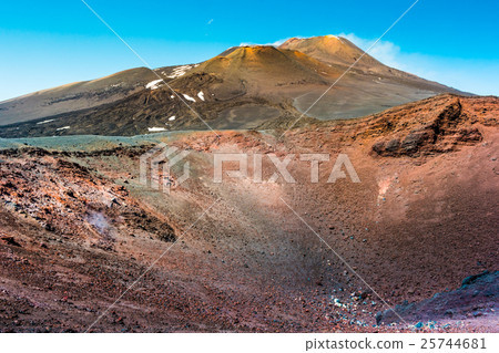 Landscape of Etna volcano, Sicily, Italy. 25744681