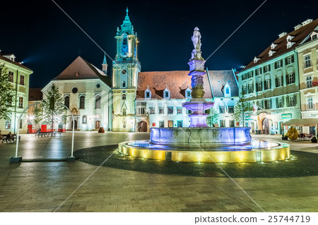 Main square of Bratislava, Slovakia 25744719