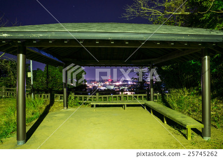 Night view of Chiba prefecture Togane city Night view of Chiba prefecture Togane city 25745262