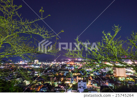 Night view of Chiba prefecture Togane city Night view of Chiba prefecture Togane city 25745264