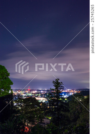 Night view of Chiba prefecture Togane city 25745265